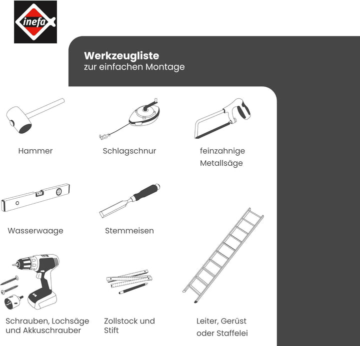 INEFA Fallrohr Kunststoff 200cm DN100 / 100mm, Braun, Dachrinnenzubehör, einfache Steckmontage, Made
