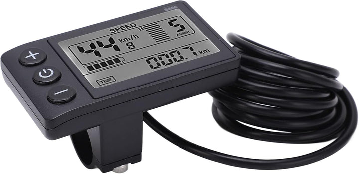 Zunate S866 LCD Anzeige für Elektrofahrräder, Grosser Bildschirm mit Hintergrundbeleuchtung, mit Hal