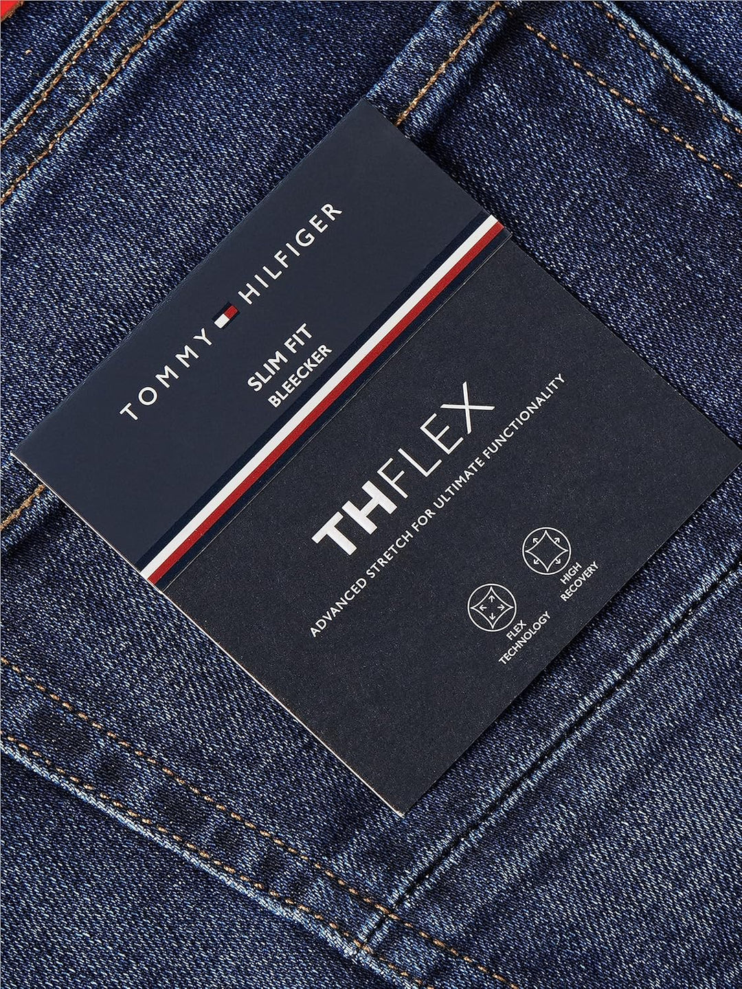Tommy Hilfiger Herren Slim Bleecker Pstr Morton Indigo Jeanshosen 29W / 32L Denim (Morton Indigo), 2