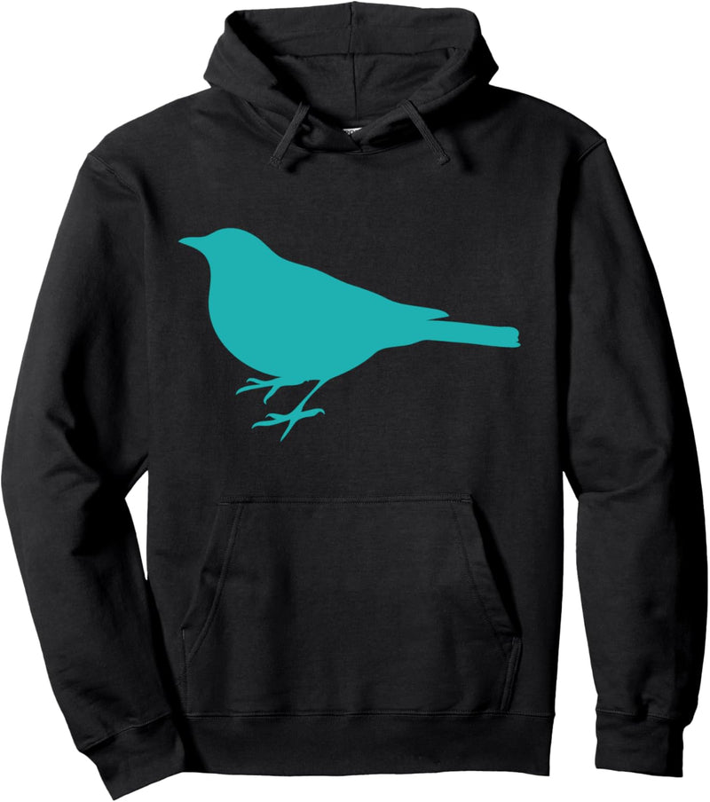 Blauer Vogel Pullover Hoodie