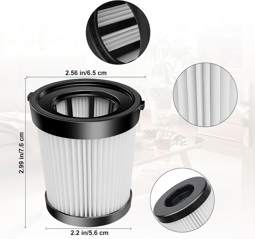 6 Stück Ersatzfilter für Lubluelu 202 HEPA-Filter für Oraimo OSV-102, für Besswin W26, für VacLife V