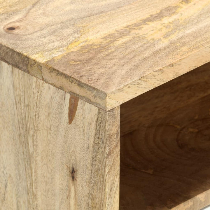 vidaXL Mangoholz Massiv TV Schrank mit 3 Schubladen 3 Fächern TV Möbel Lowboard Fernsehschrank Ferns