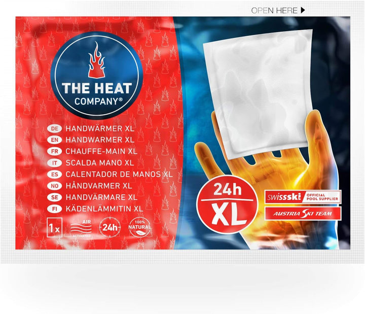 THE HEAT COMPANY Handwärmer XL - 10, 20 oder 40 Stück - EXTRA WARM - grosser Taschenwärmer - Wärmeki