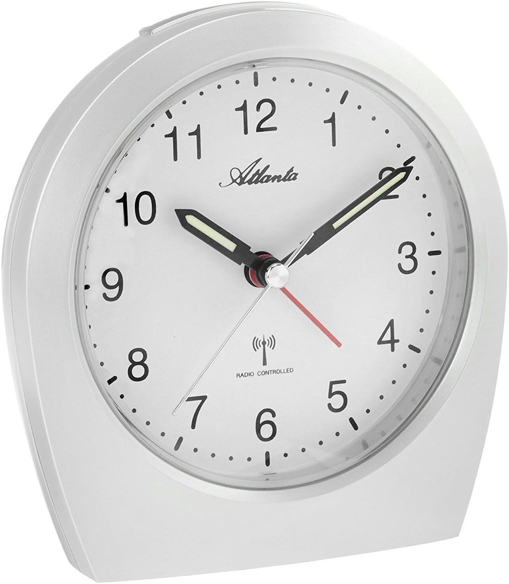 Atlanta Wecker Analog weiss 1824-0