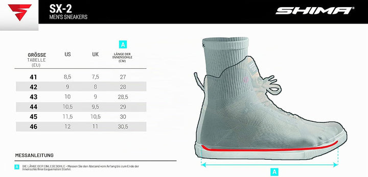 SHIMA SX-2 Motorradschuhe für Herren | Leder, Atmungsaktiv, Verstärkte Strassenreitschuhe mit Knöche
