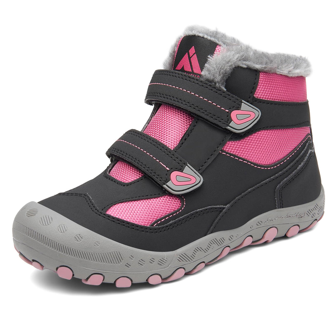 Mishansha Kinder Winterschuhe Mädchen Winterstiefel Warm Schneestiefel Gefüttert Boots Wasserdicht 2