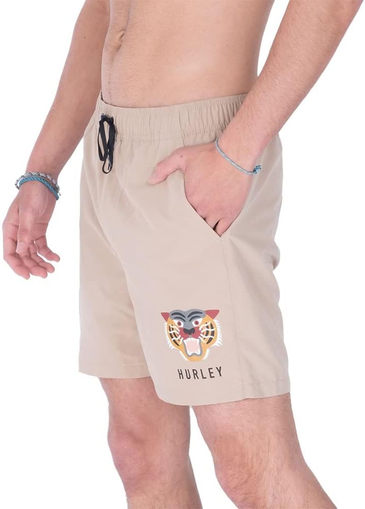 Hurley Herren Board-Shorts M Bengal Volley L Kaki, L Kaki
