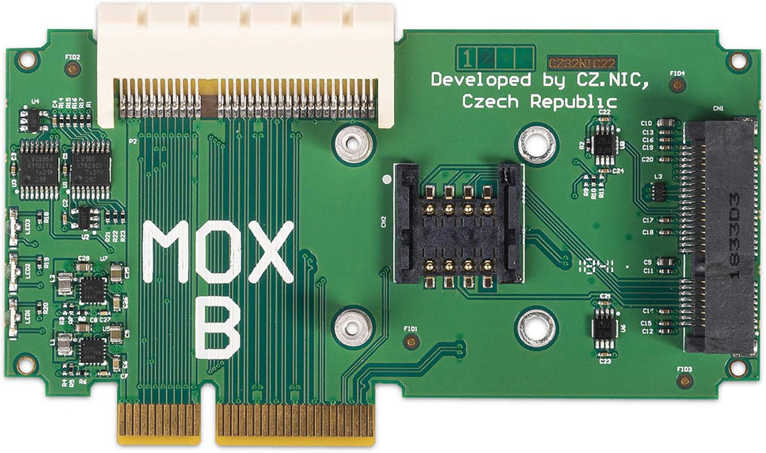 Turris MOX B (Extension) Module for Open Source & Secure MOX WiFi Router | mPCIe Slot for WiFi Card/