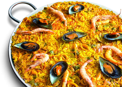Ibili - Paella-Pfanne Inox Premier - Edelstahl mit Edelstahlgriffen 36 cm 180 x 142 x cm, 180 x 142