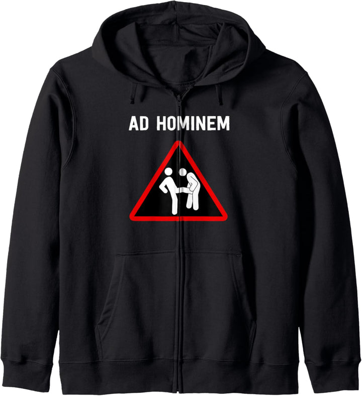 Ad Hominem Logischer Fehlschluss - Design für Philosophen Kapuzenjacke