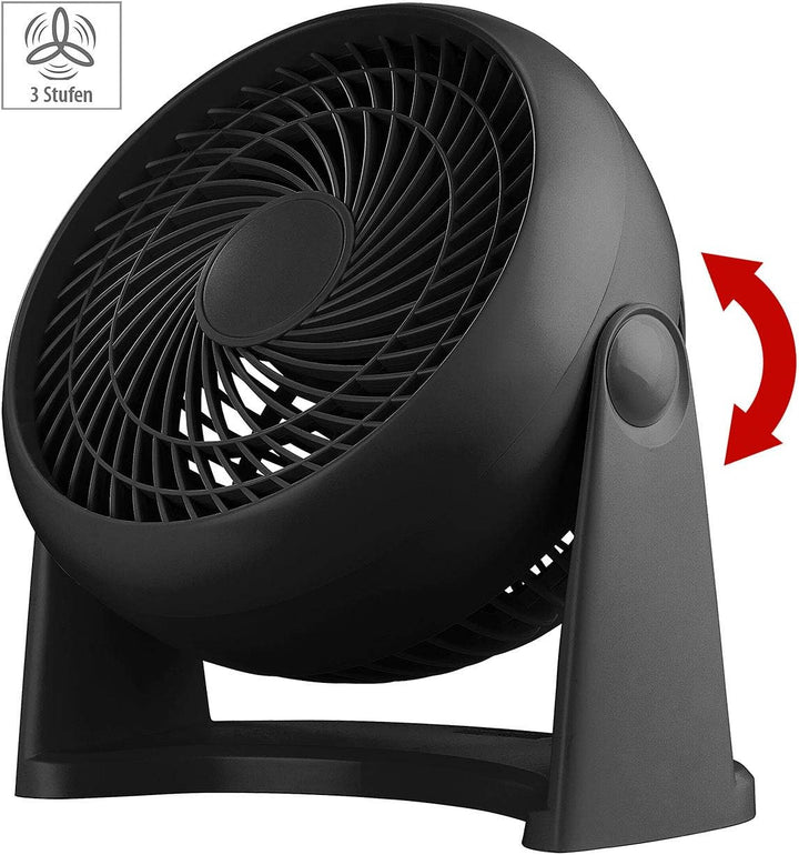 Sichler Haushaltsgeräte Bodenventilator: Neigbarer Boden- & Wandventilator mit 23 cm Rotor-Durchmess