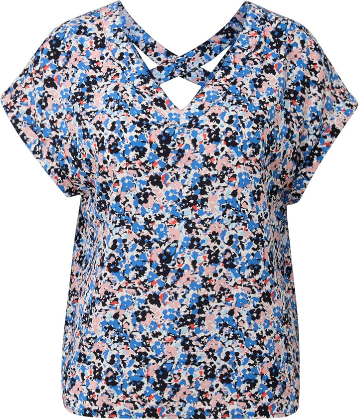 s.Oliver Bluse mit gesmoktem Bund 36 Blau 59a1, 36 Blau 59a1