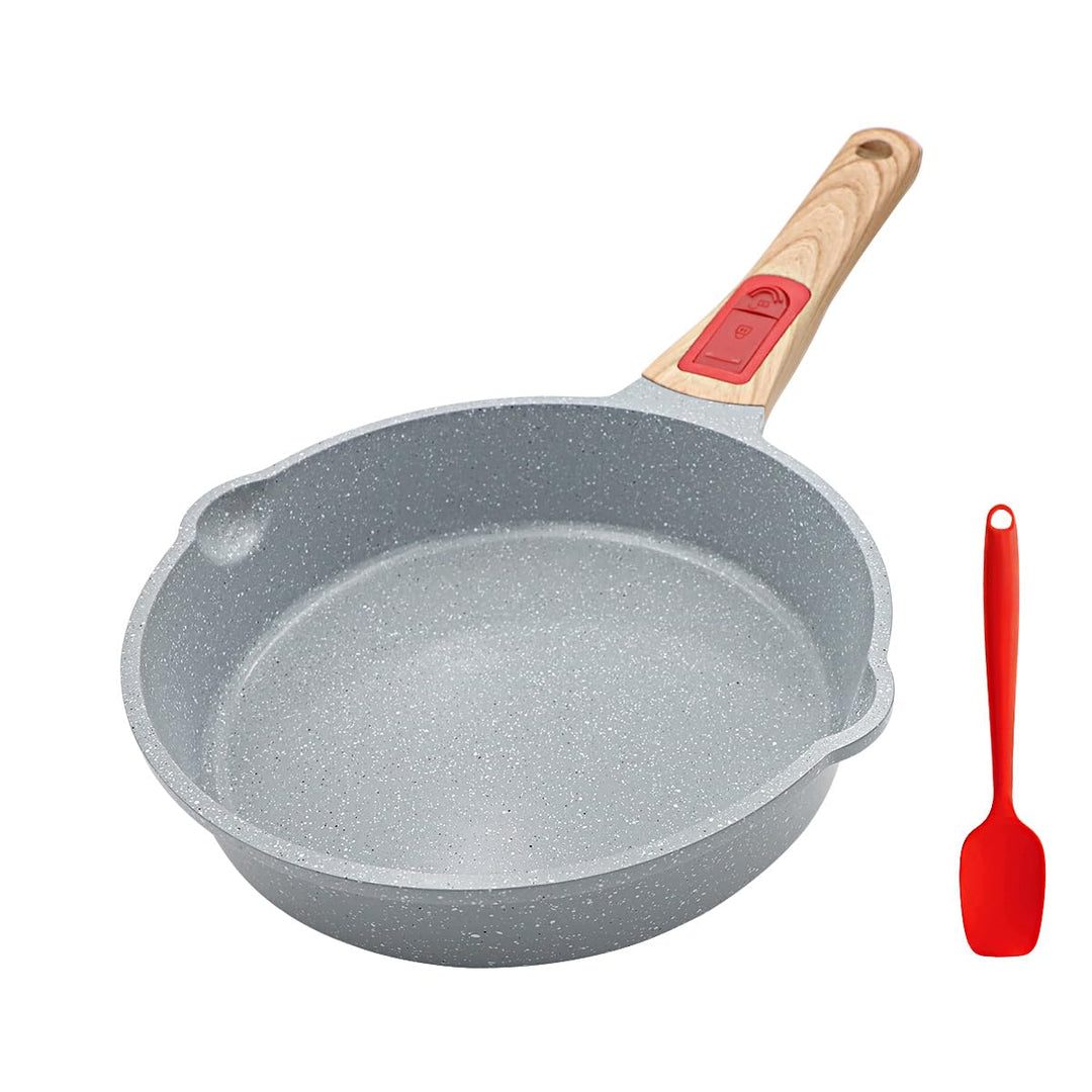 AIKENBBKK keramik pfanne 20 cm, Antihaft Keramikbeschichtung Bratpfanne 20 cm mit Abnehmbarer Griff,