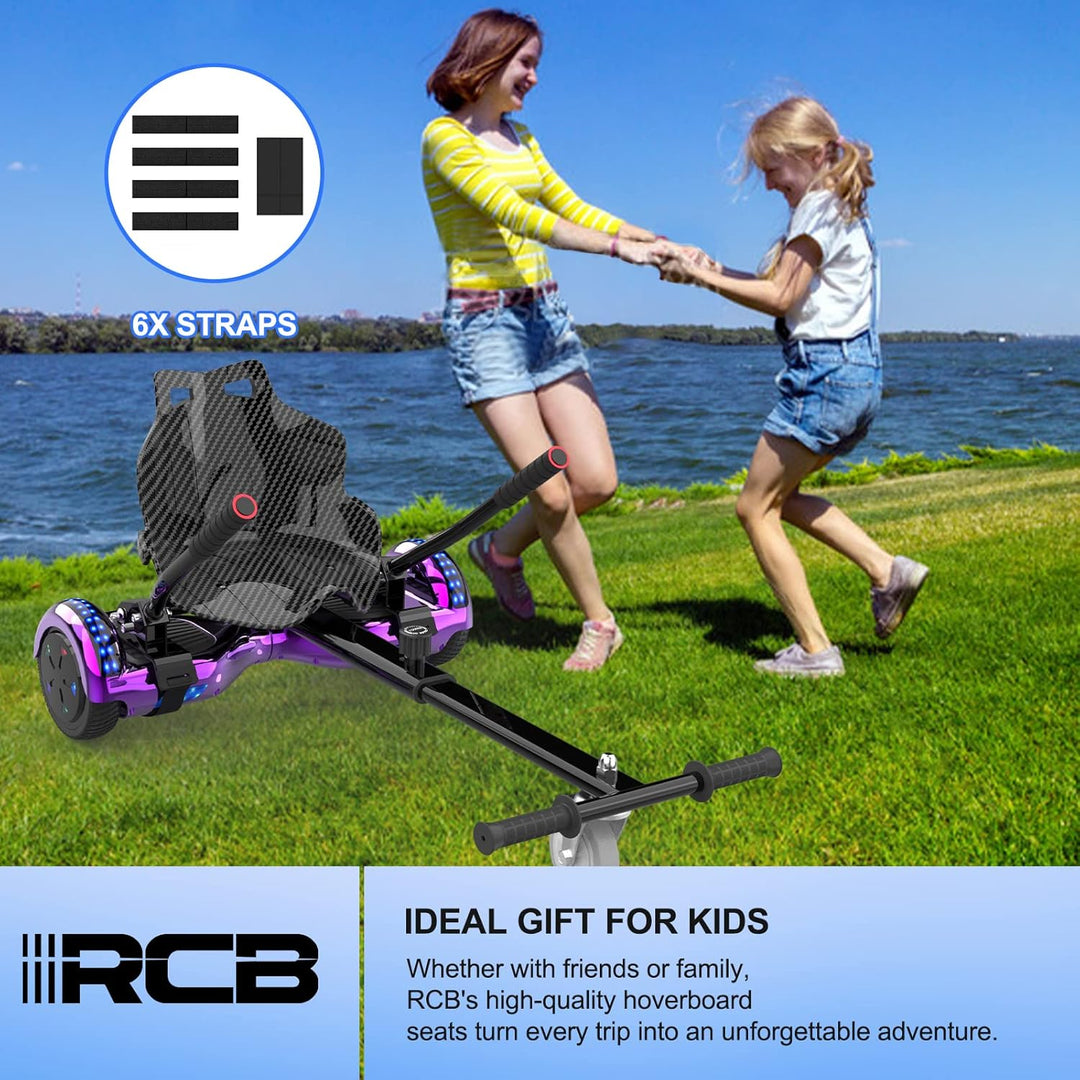 RCB Hoverboard Sitz,Go-Kart Zubehör für Hoverboards,Hoverboard mit Sitz passend für Aller 6.5"-10" Z