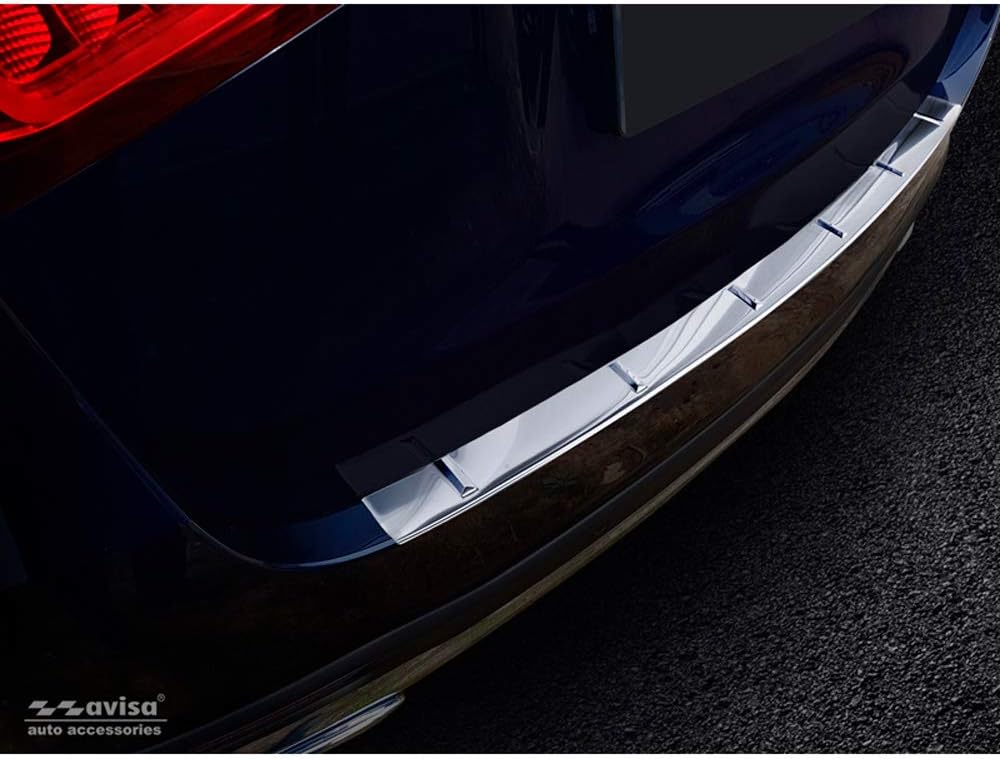 Avisa Edelstahl Heckstossstangenschutz kompatibel mit Mercedes GLE II (W167) 2019- inkl. 53 AMG 'Rib