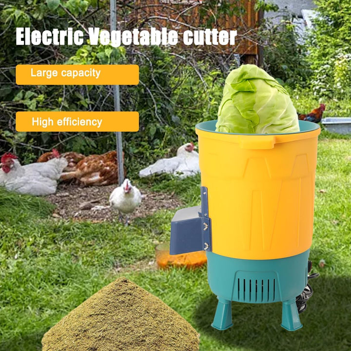 LALABU Gewerblicher Futterhäcksler, 550W 30L Gemüsehäcksler mit 400 kg/h Stündliche Schneidkapazität