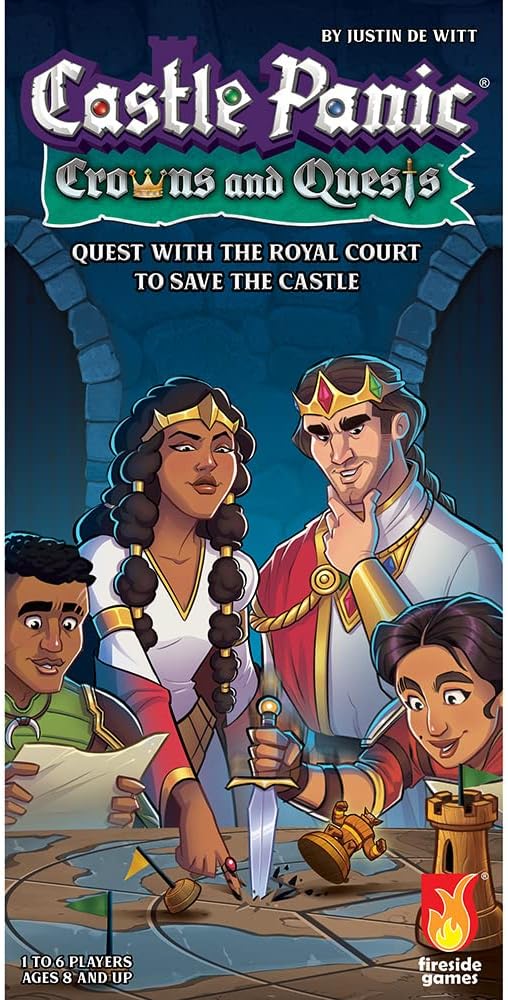 Fireside Games | Castle Panic Crowns and Quests Erweiterung | Brettspiel | ab 8 Jahren | 1-6 Spieler