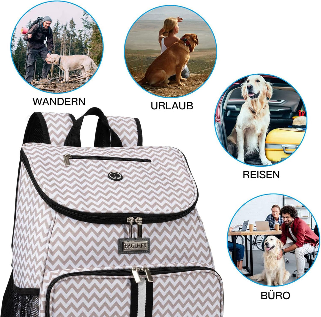 BAGLHER Hunde-Reisetasche, Fluggesellschaften zugelassener Haustierbedarf, Reiserucksack für Hunde m
