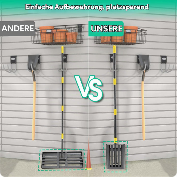 Rasenrechen Rasen Nivellierrechen Metall 157cm Golf Gartengras Surface Rasenwerkzeug Rakel für Rasen