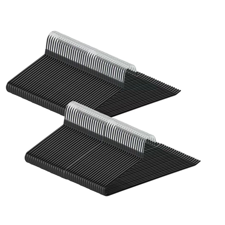 ABHENG Hosenbügel aus Metall, 80er-Pack, Kleiderbügel für Hosen mit offenen Enden, platzsparend, rut
