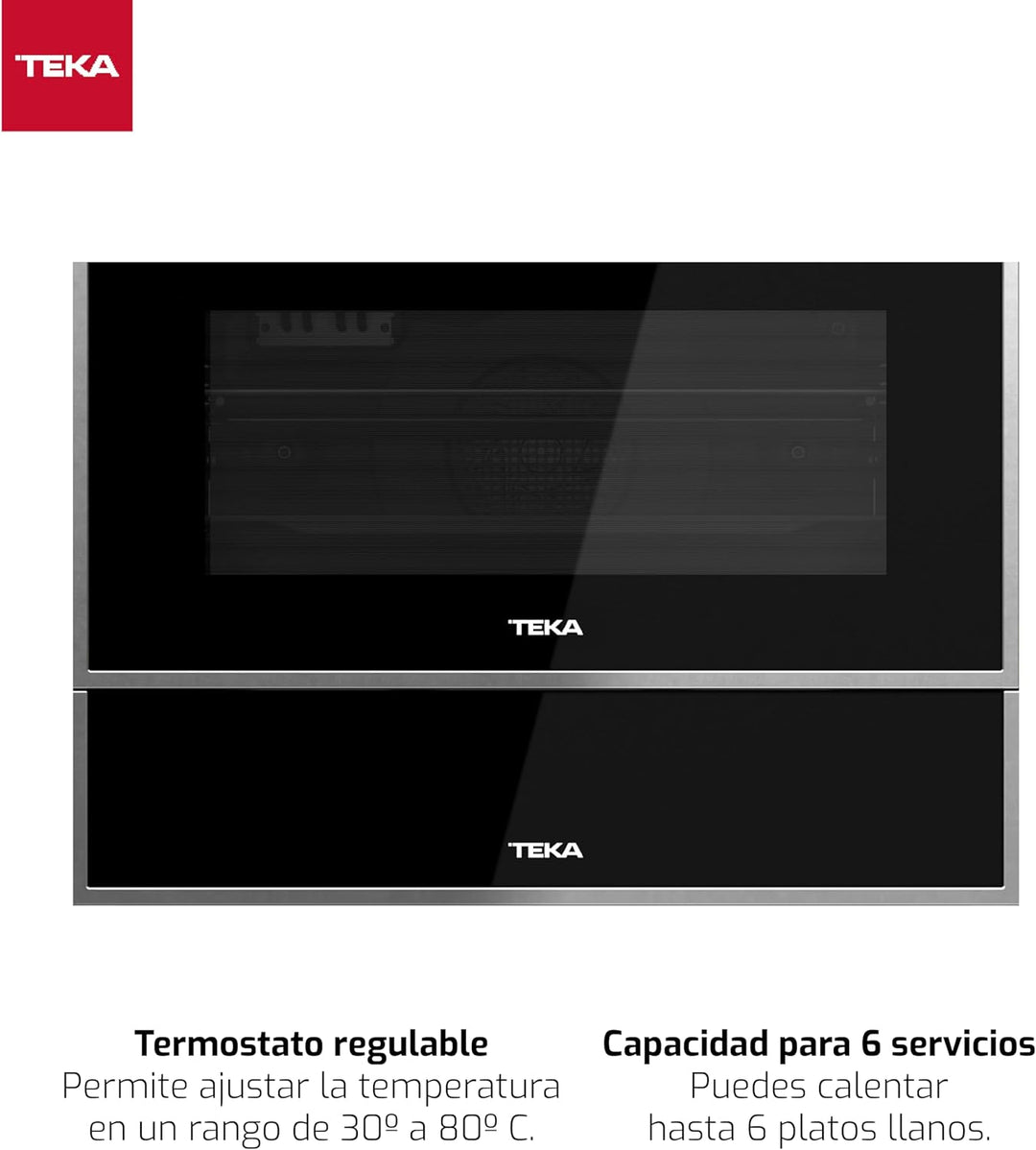 TEKA Wärmeschublade CP 15 GS 7 Fassungsvermögen für 6 Personen / Thermostat 30-80°C