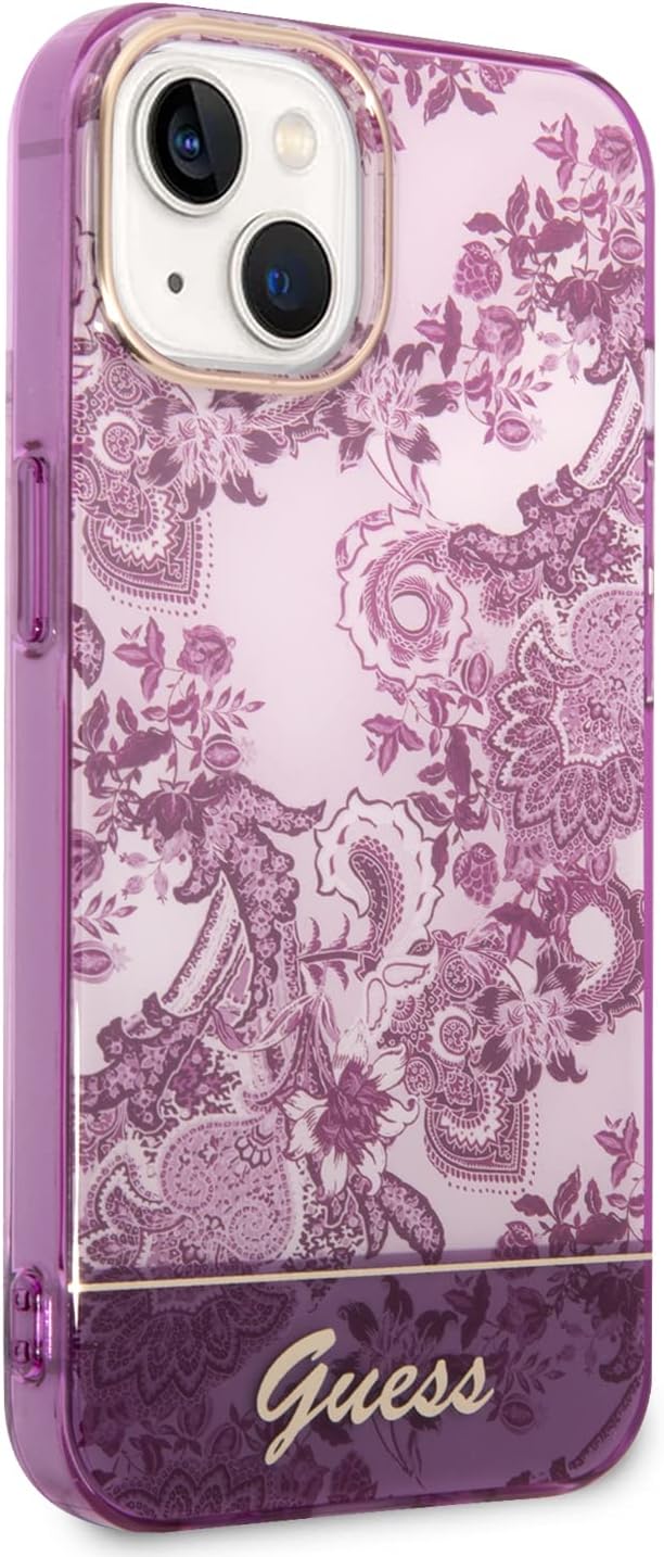 Guess GUHCP14MHGPLHF hülle für iPhone 14 Plus 6,7" Fuchsia/Fuschia hardcase Porcelain Collection