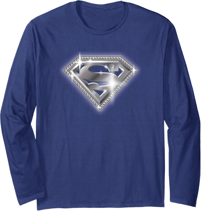 Superman Bling Shield Langarmshirt