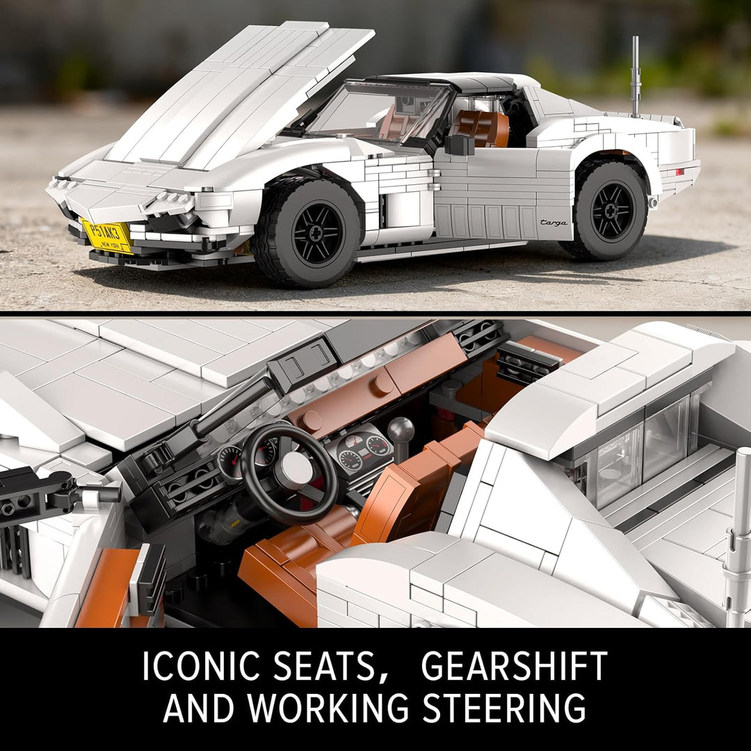 Mould King TechnikAuto Spielzeugauto-Modellbausatz,10198 MOC Sportwagen Bauset,Rennwagen-Bauset Moto