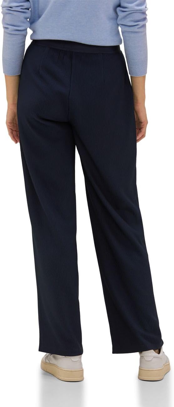 Street One Damen Hose Straight und High 40W / 30L Deep Blue, 40W / 30L Deep Blue