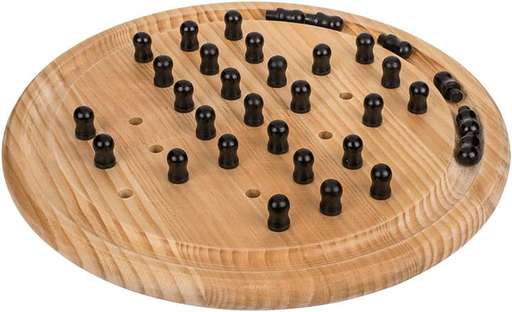 Gesellschaftsspiel aus Solitärholz, ca. 28,5 cm