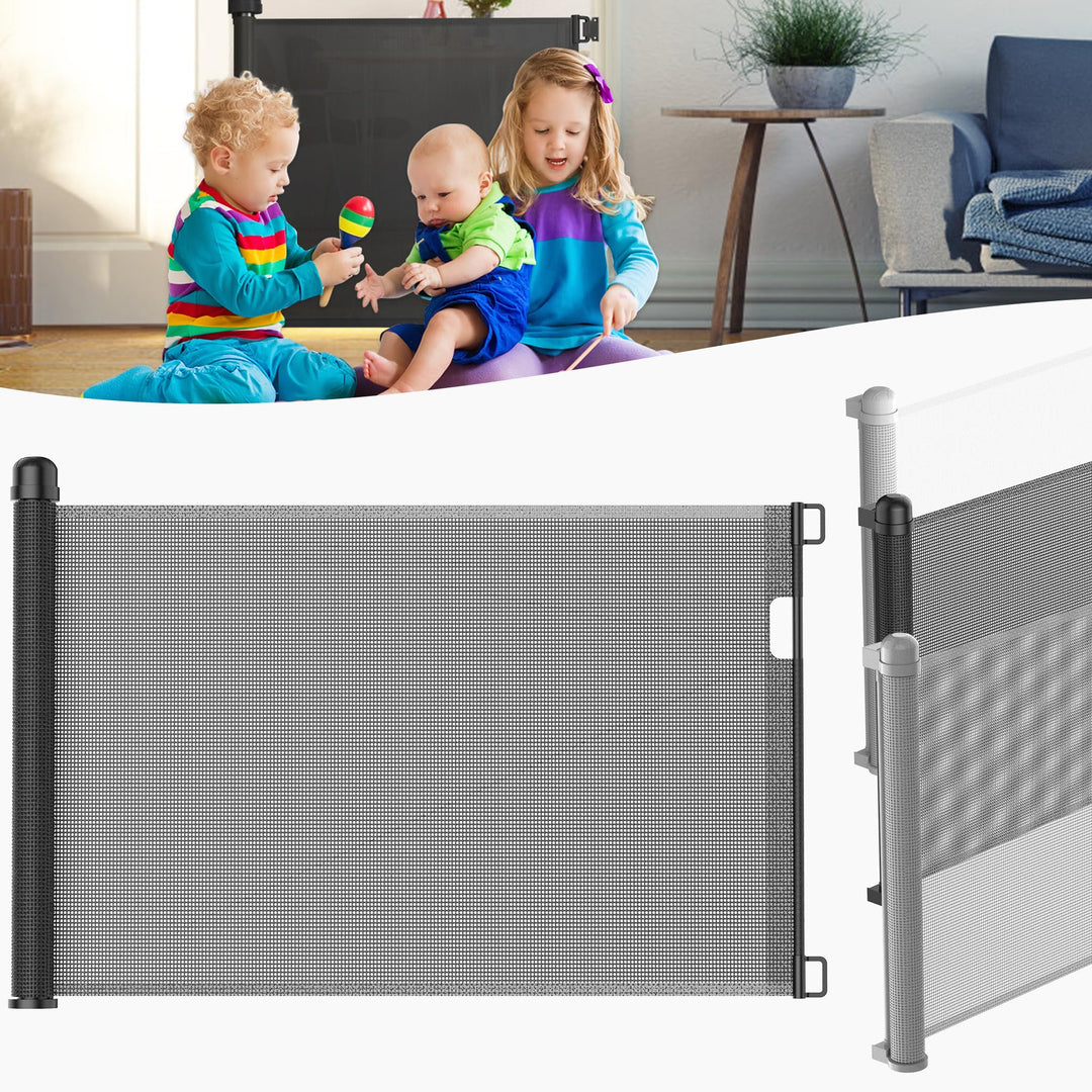 LZQ Türschutzgitter Treppenschutzgitter Roll für Babys und Haustiere, 0-180cm, 87 cm Hoch Baby Abspe