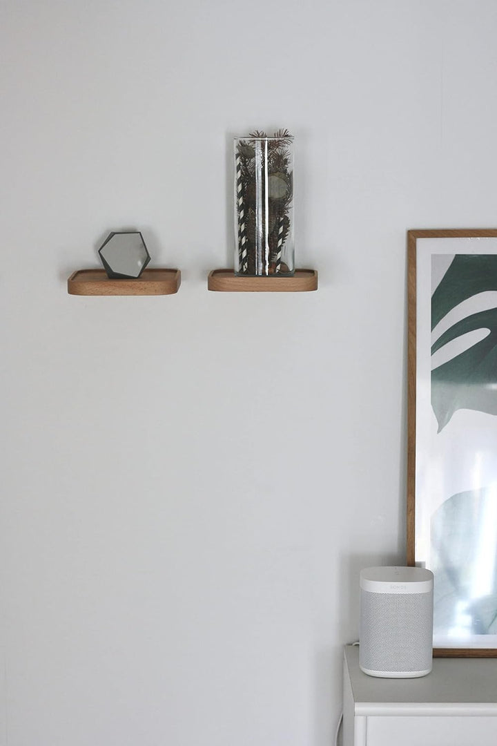 anaan Raft Wandregal viereckig Schweberegal Holz Kleine Regale Wandablagen Präsentation Deko Regal P