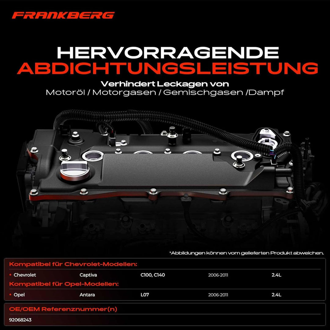 Ventildeckel Zylinderkopfhaube mit Dichtung für Captiva C100 C140 Antara L07 2.4L Benzin SUV 2006-He