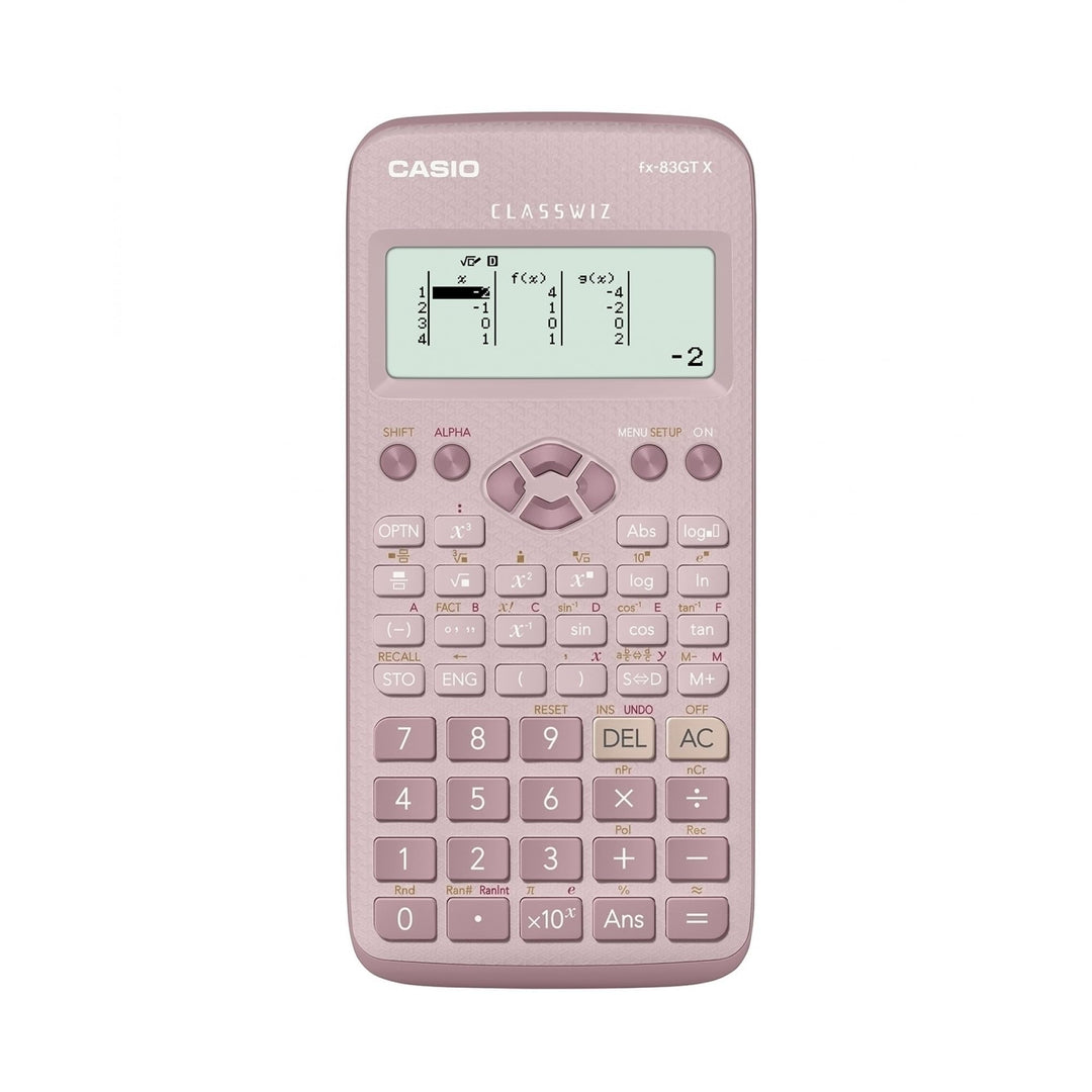 Casio FX-83GTX Wissenschaftlicher Taschenrechner, Rosa Einzelbett Single, Einzelbett Single