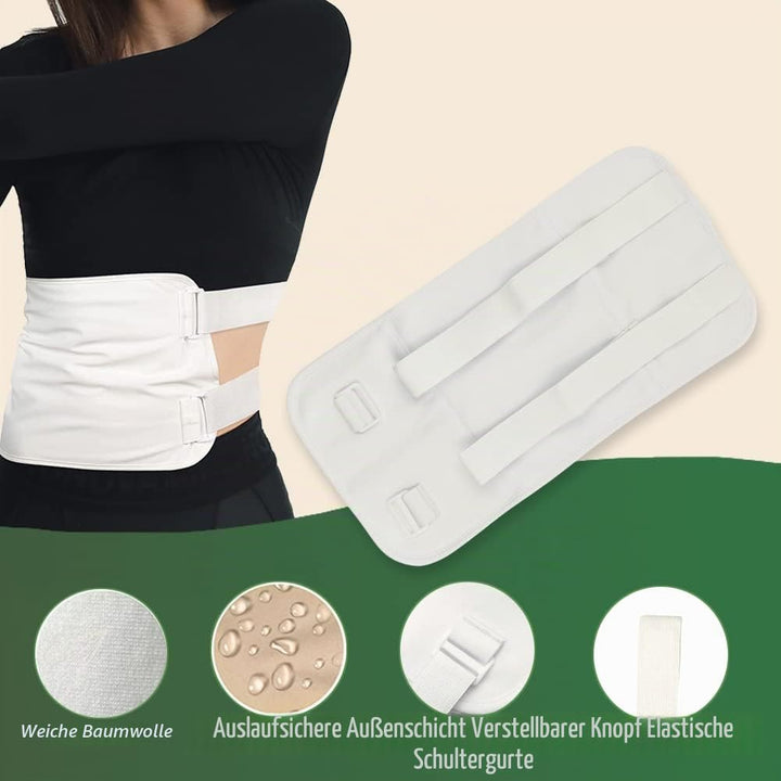 DANLIKT Ölpaket Castor Oil Pack wiederverwendbar, mit Klettverschluss, Hüftgurt zur Entgiftung der L