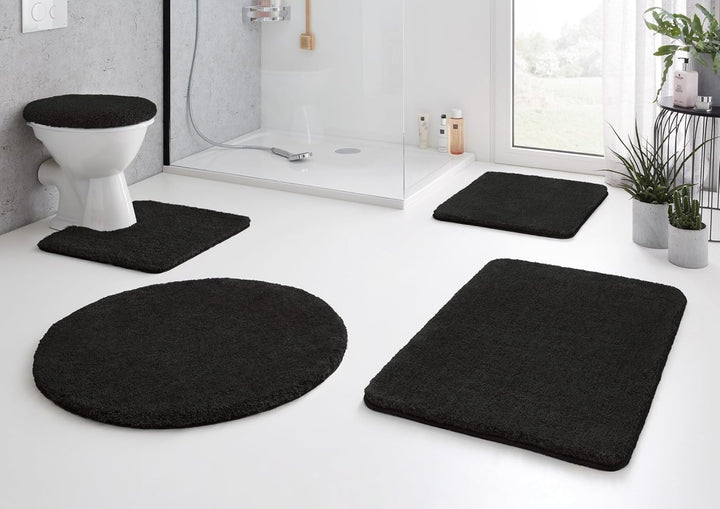 Kleine Wolke 5405926129 WC-Vorleger Relax 55 x 55 cm schwarz, 55 x 55 cm Schwarz