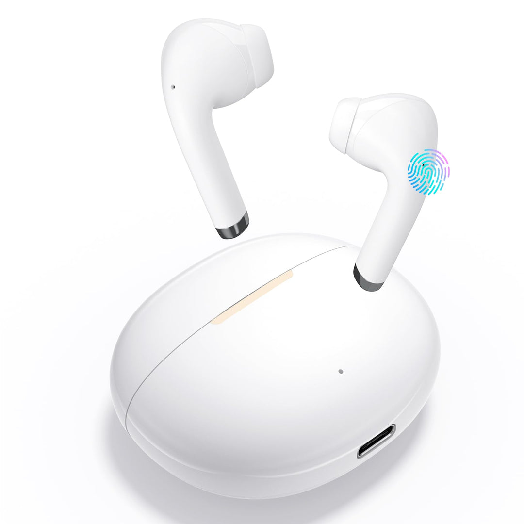 yobola Kopfhörer Kabellos Bluetooth 5.4, Semi-In-Ear Ohrhörer Tiefer Bass Stereo Touch Control mit 4