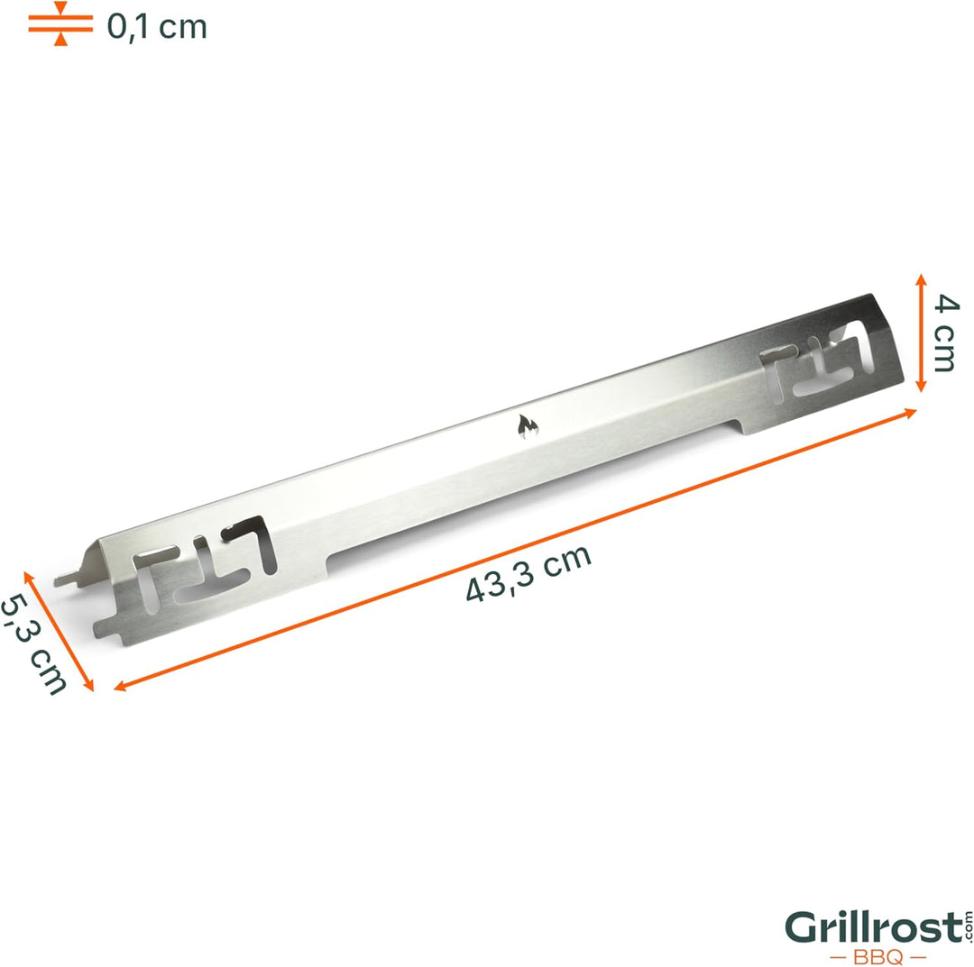Grillrost.com Das Original Edelstahl Aromaschiene für Char Broil - Brennerabdeckung Convective 210 B