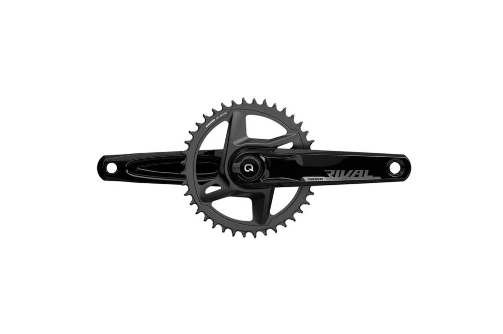 SRAM Rival Axs 1X 12-Gang-Leistungsmesser Kurbelgarnitur Schwarz 40, Schwarz 40