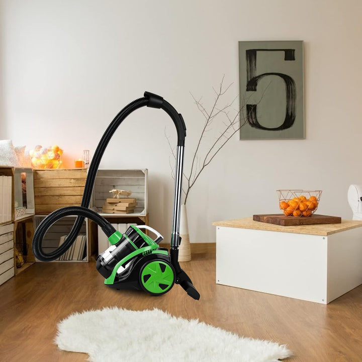 Herrselsam beutelloser staubsauger, Staubsauger 900 W Starke Saugleistung,Bodenstaubsauger HEPA-Filt