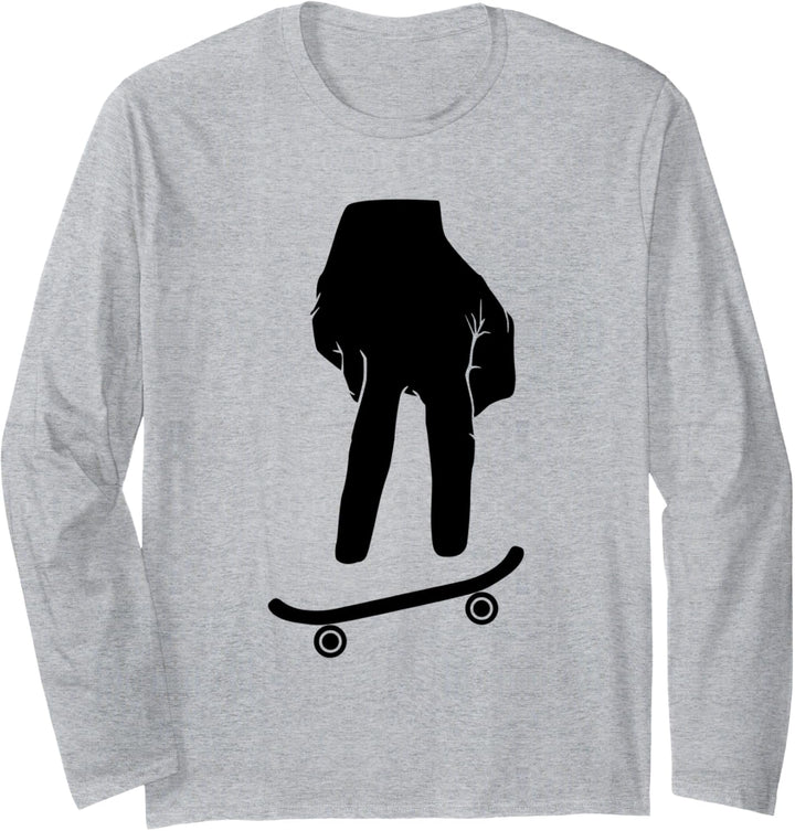 Finger-Skateboarding Hobby Skateboard Langarmshirt