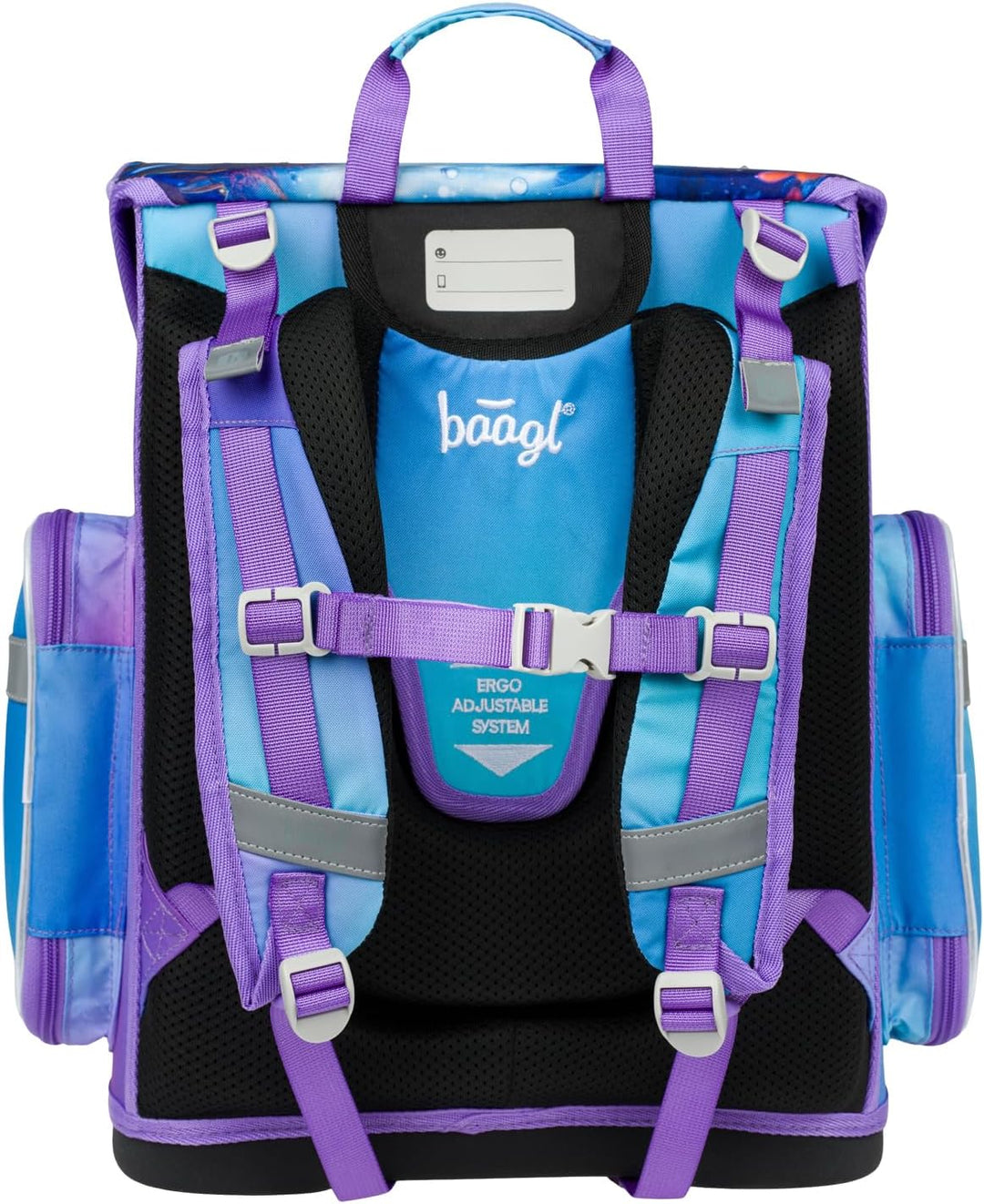 Baagl Schulranzen Mädchen Set 5 Teilig (Ergo Schultasche für 1. Klasse, Mäppchen, Turnbeutel, Schürz