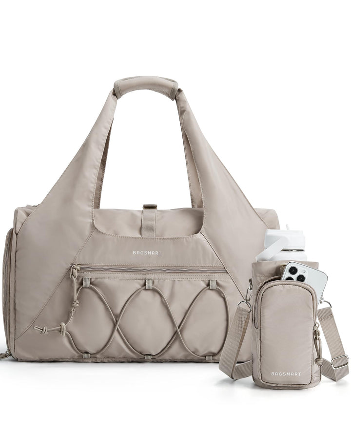 BAGSMART Sporttasche für Damen, leichte Reisetasche mit Schuhfach, Weekender mit Nassfach, Workout-Y