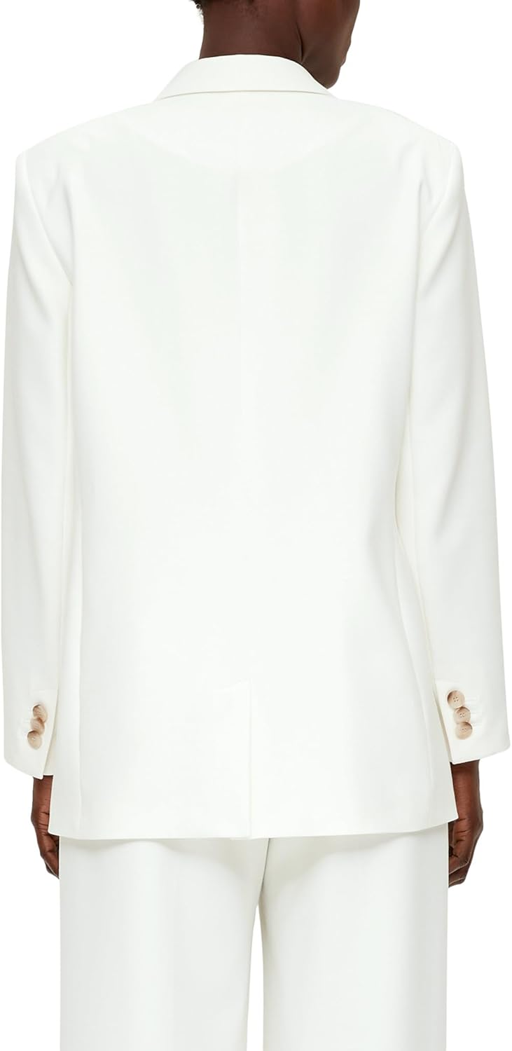 s.Oliver Blazer aus Baumwollstretch 34 Weiss, 34 Weiss