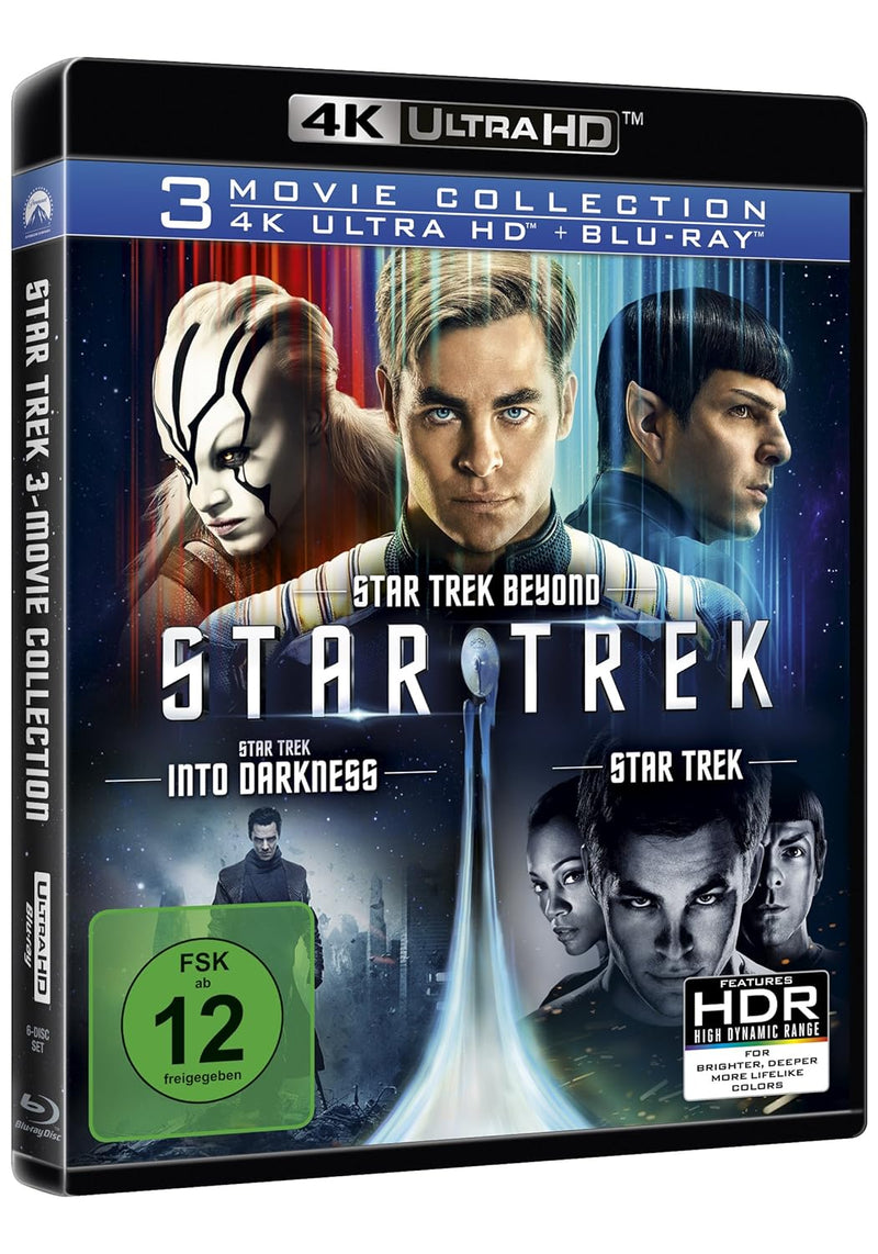 Star Trek - 3-Movie Collection (4K Ultra-HD) (3 Blu-ray 4K) (+ 3 Blu-ray 2D), 4K