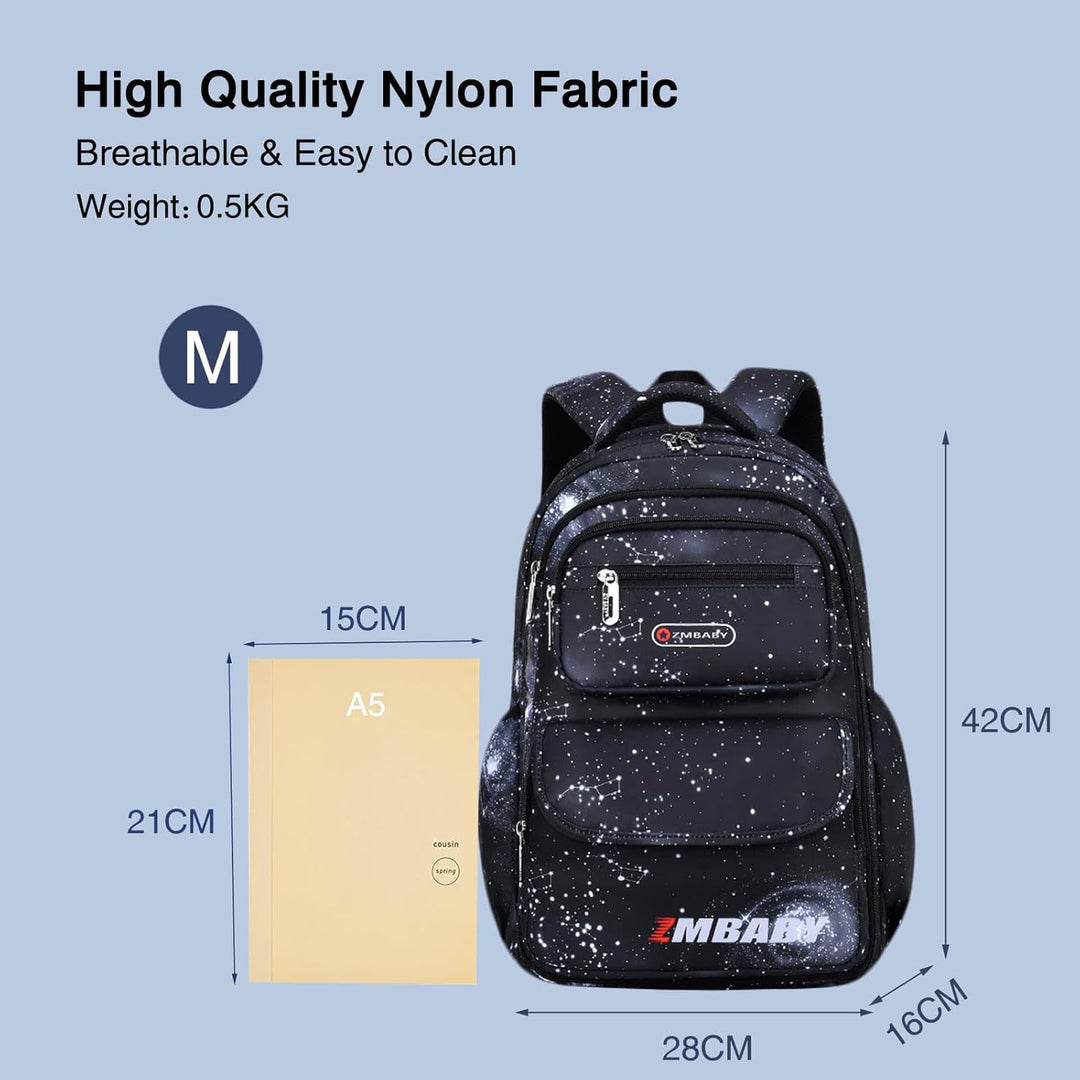 FANDARE Kinderrucksack Schulranzen Mehrfarbig Schultaschen Jungen Mädchen Schulrucksack Schultasche