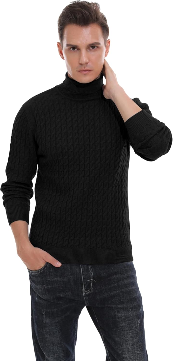 Hisir Rollkragenpullover Herren Klassischer Pullover Herren Warmer Winter Slim Fit Strickpullover Pu