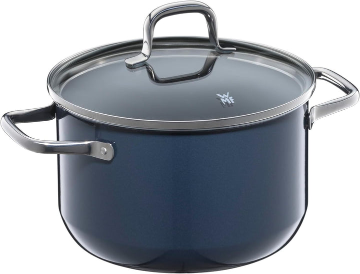 WMF Fusiontec Essential Kochtopf gross, 20 cm, Glasdeckel, Fleischtopf Induktion, 3,7l, High-Tech Ke