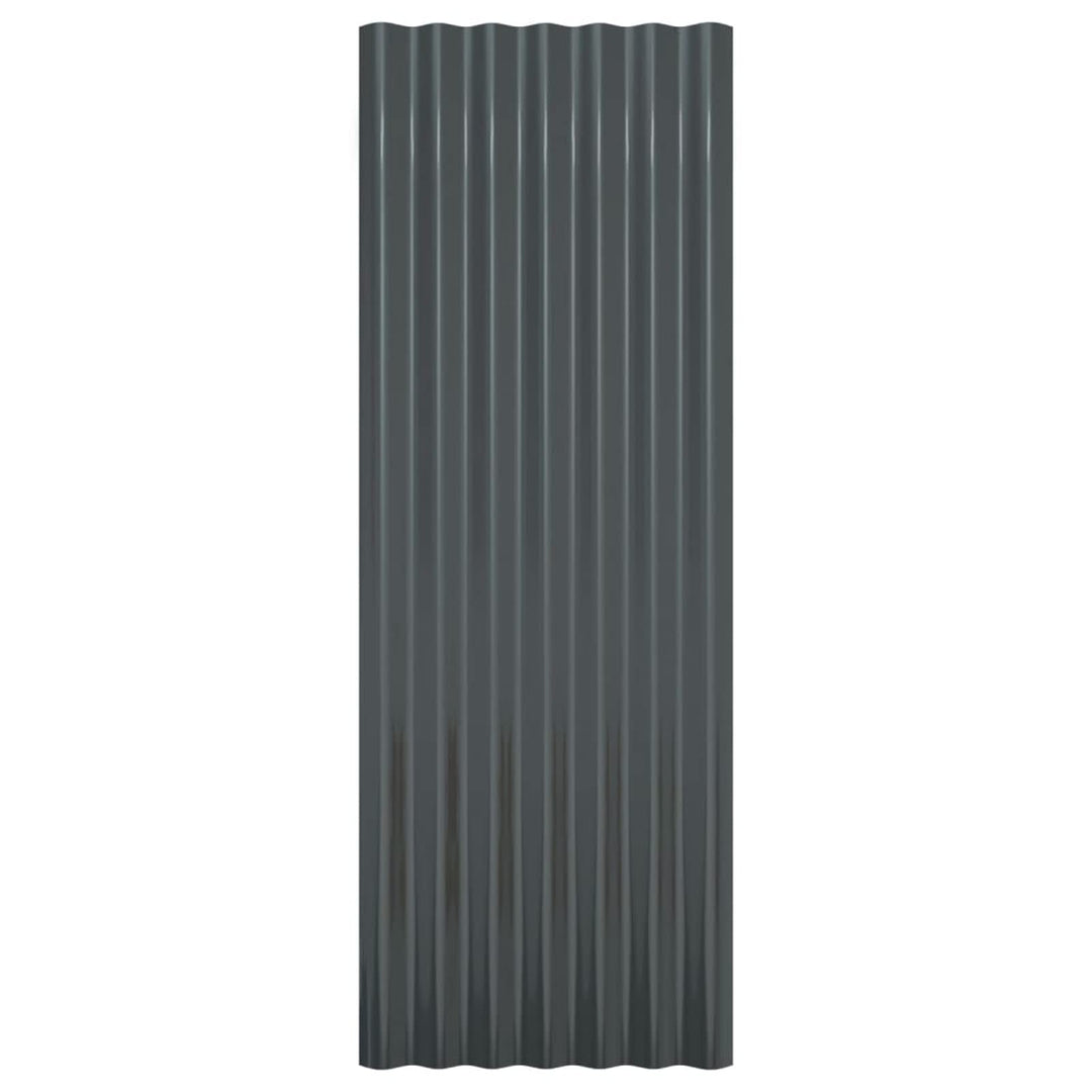 Gecheer 12 STK. Dachpaneele Dachpfannen Profilblech Trapezblech Dachblech Stahlblech Trapezbleche Da