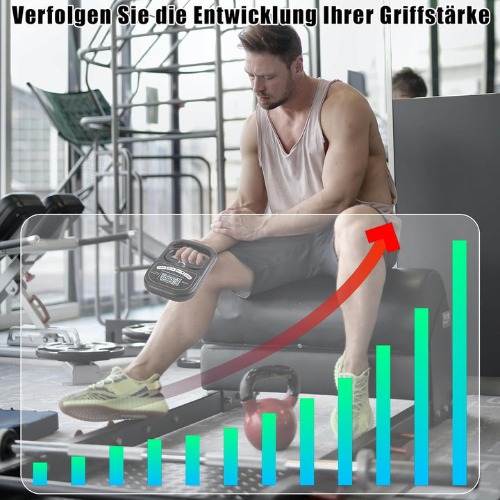 180kg Griffkraft Messgerät &amp; Handkraftmessgerät, Elektronischer Handdynamometer mit Automatischer Er